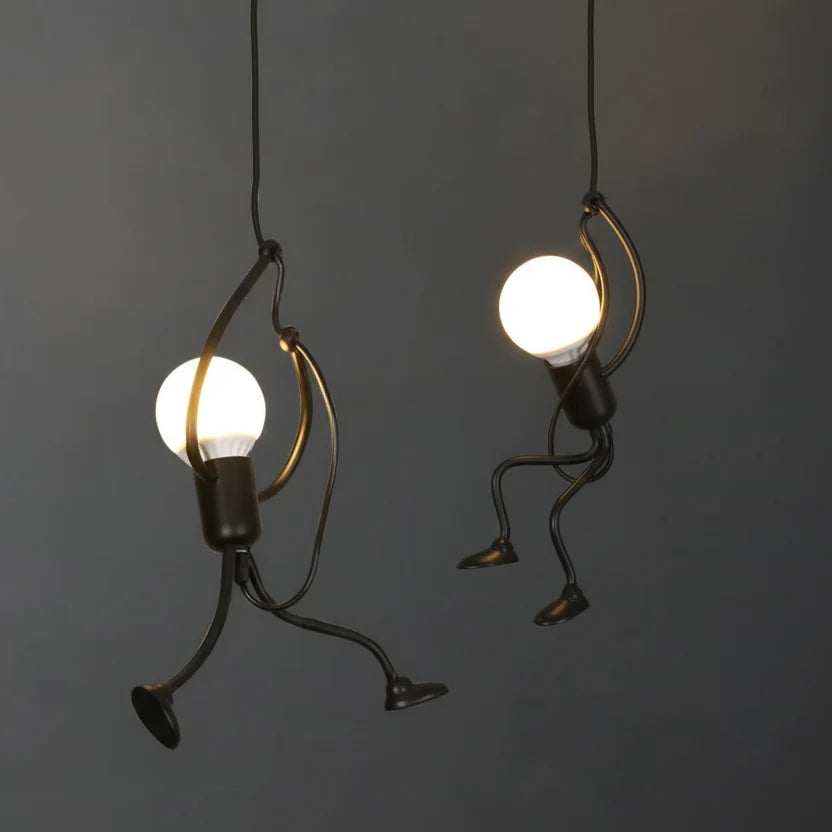 Pendant Light Humanoid Design Modern Metal Adjustable