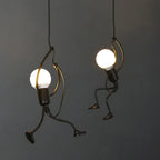 Pendant Light Humanoid Design Modern Metal Adjustable