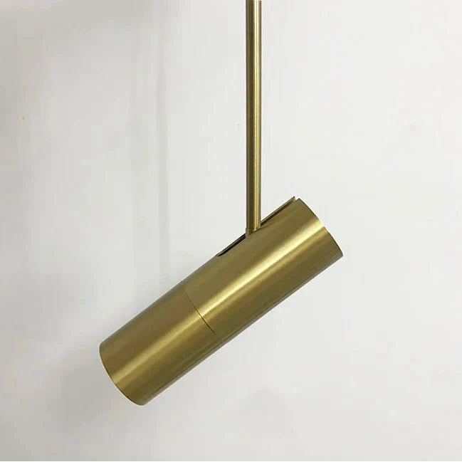Cylindrical Pendant Light Adjustable Cord Modern Bedroom