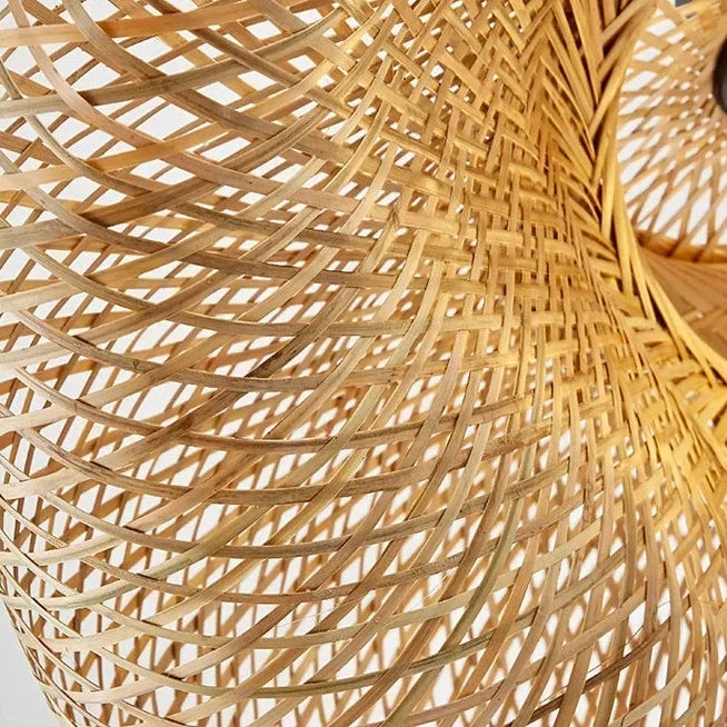 Bamboo Chandelier Handcrafted Woven Pendant Light
