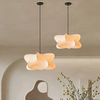 Silk Pendant Lamp Beige Wabi Sabi Japanese Style