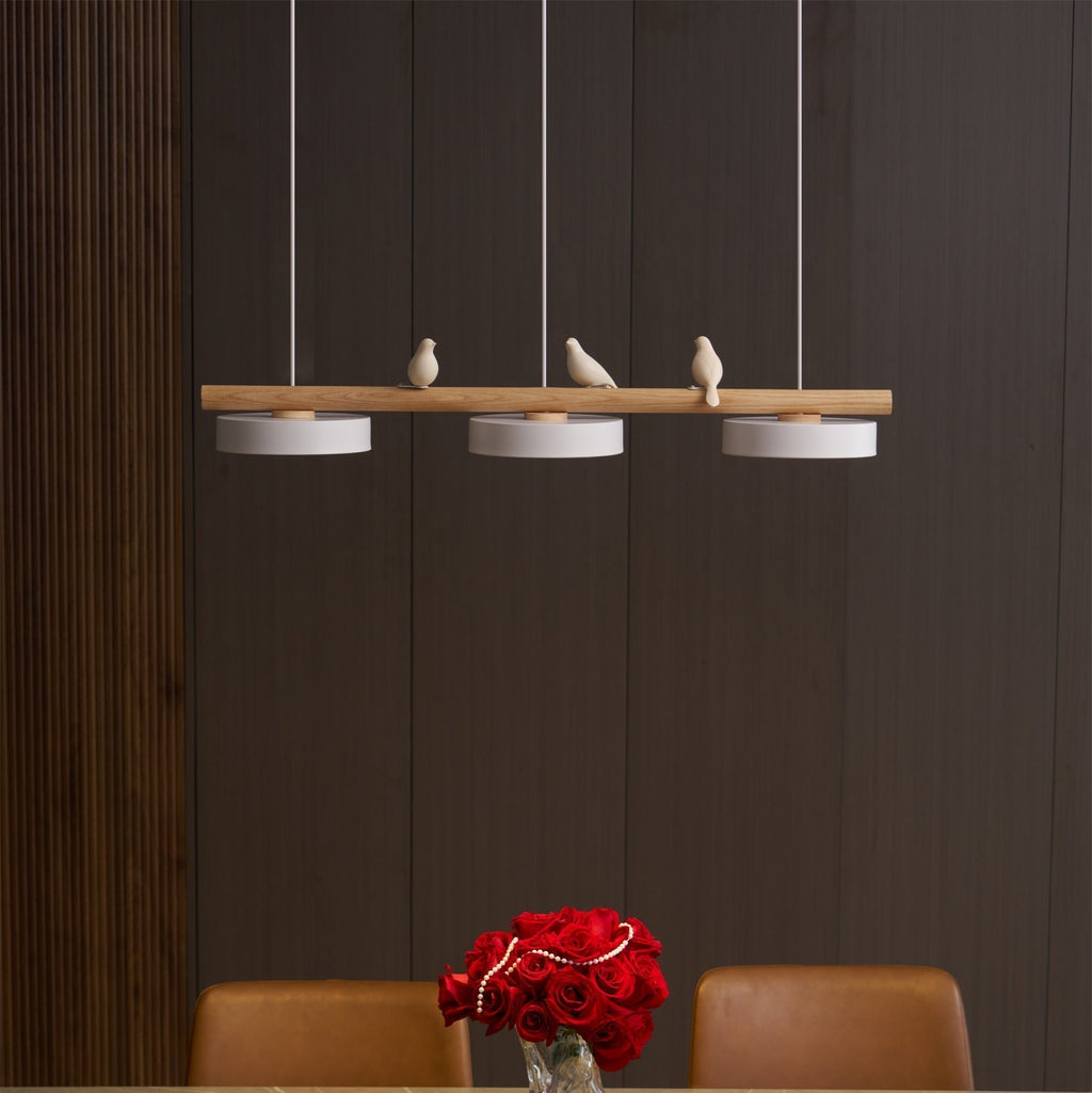 Pendant Light Bird Motif Integrated LED Dimmable