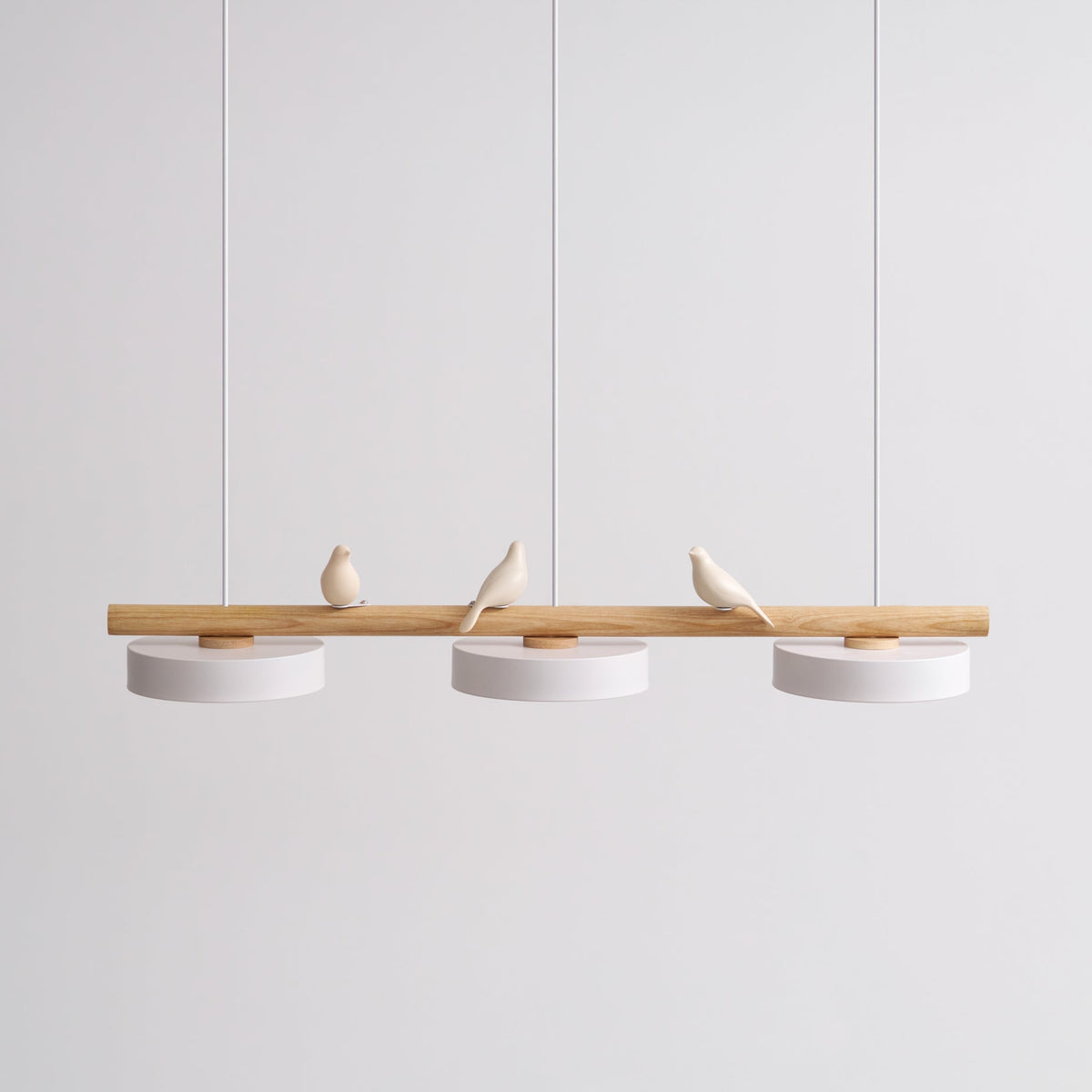 Pendant Light Bird Motif Integrated LED Dimmable