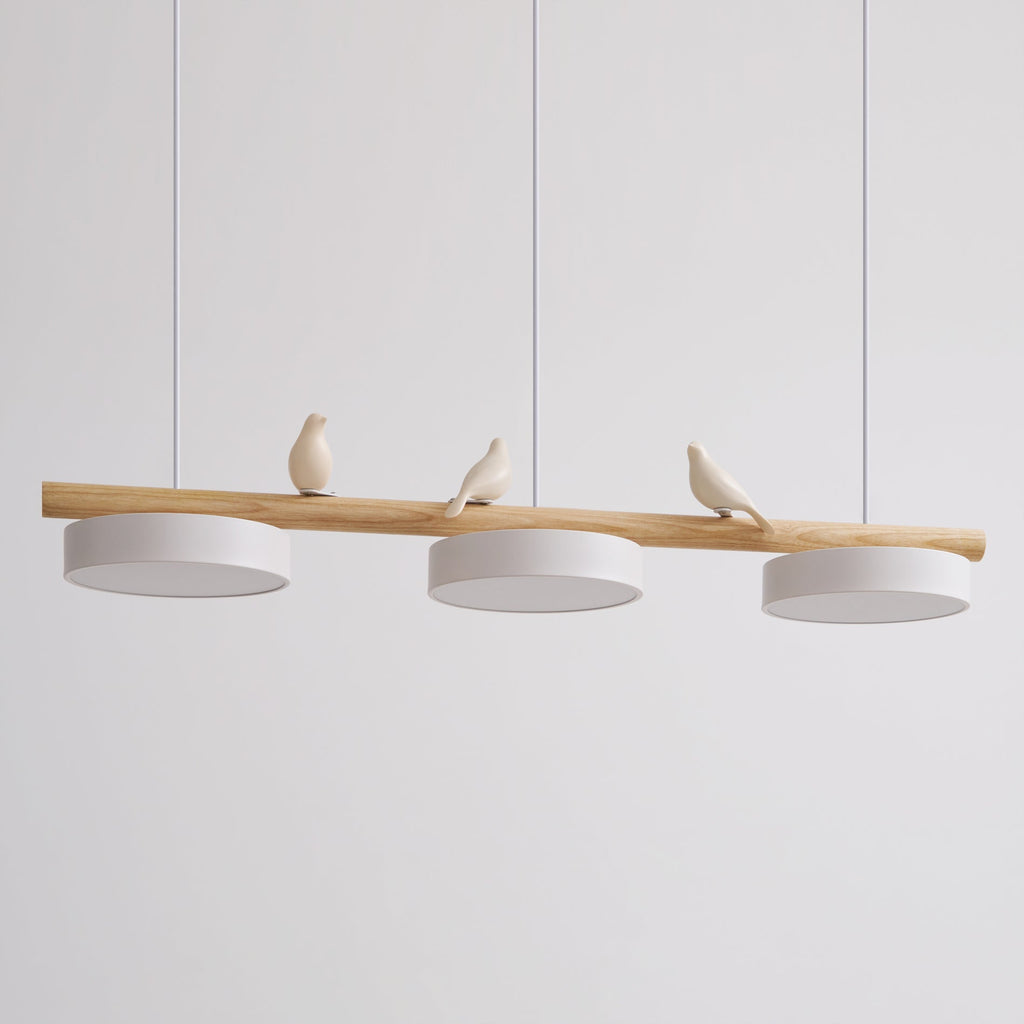 Pendant Light Bird Motif Integrated LED Dimmable