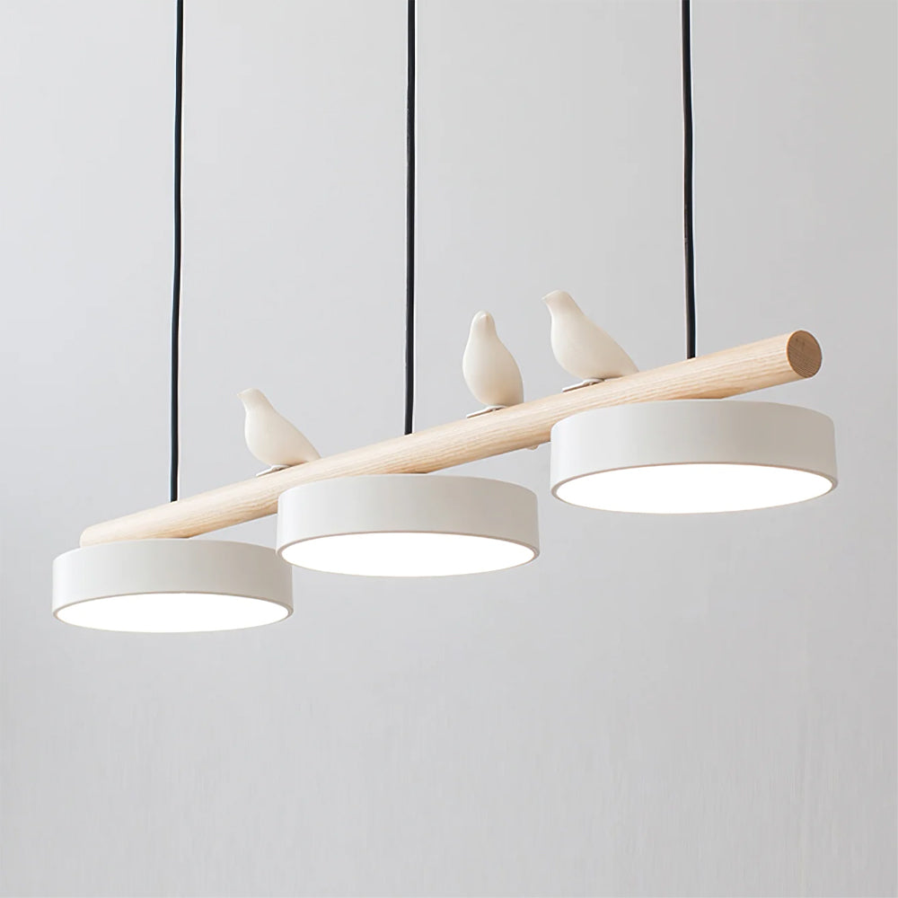 Pendant Light Bird Motif Integrated LED Dimmable