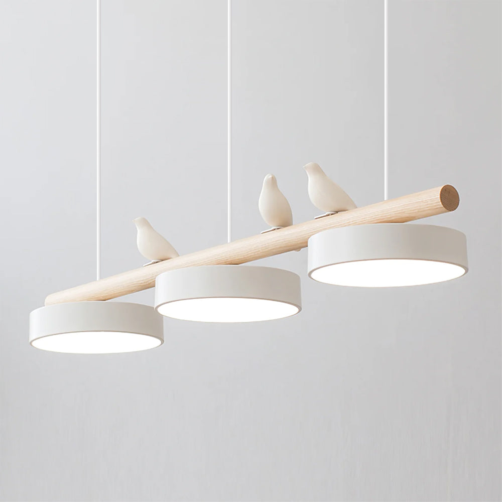 Pendant Light Bird Motif Integrated LED Dimmable