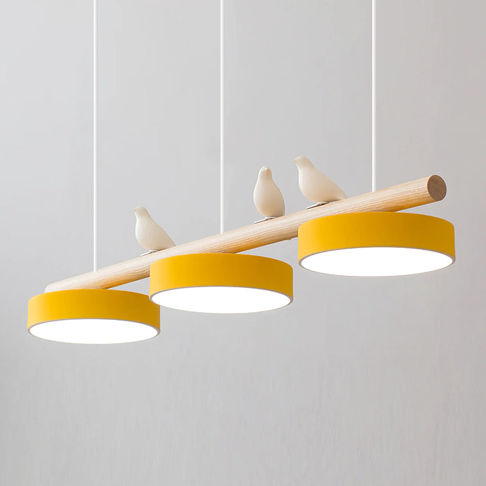 Pendant Light Bird Motif Integrated LED Dimmable