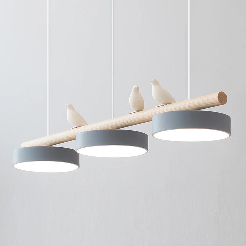 Pendant Light Bird Motif Integrated LED Dimmable
