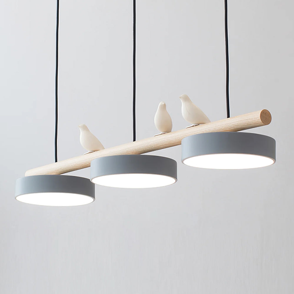 Pendant Light Bird Motif Integrated LED Dimmable
