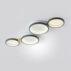 Flush Mount Ceiling Light Nordic Wood Ring Design Dimmable