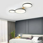 Flush Mount Ceiling Light Nordic Wood Ring Design Dimmable