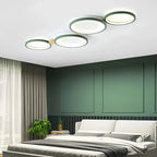 Flush Mount Ceiling Light Nordic Wood Ring Design Dimmable