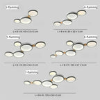 Flush Mount Ceiling Light Nordic Wood Ring Design Dimmable
