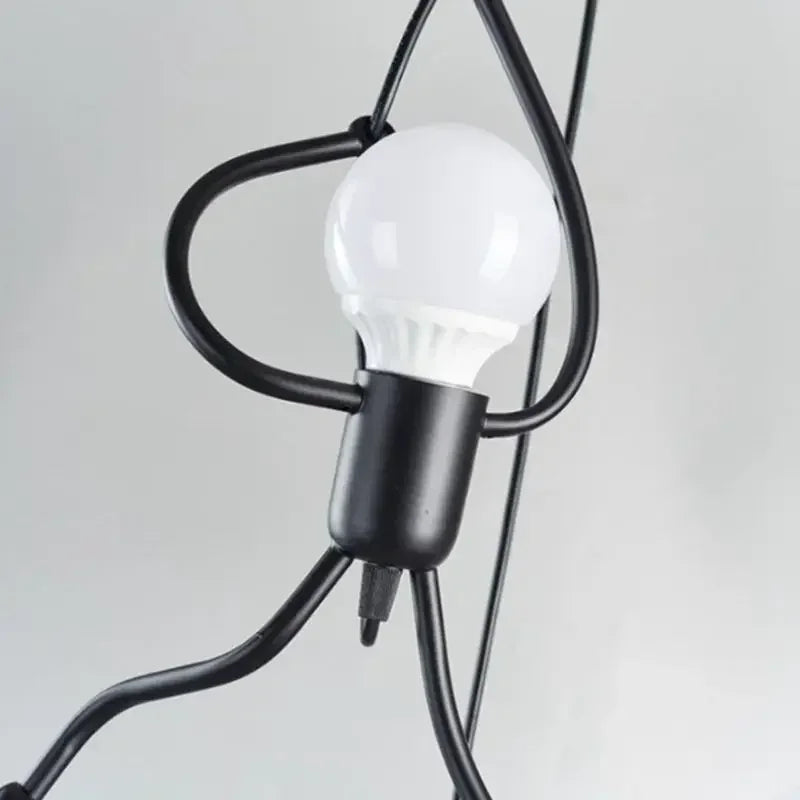 Pendant Light Humanoid Design Modern Metal Adjustable