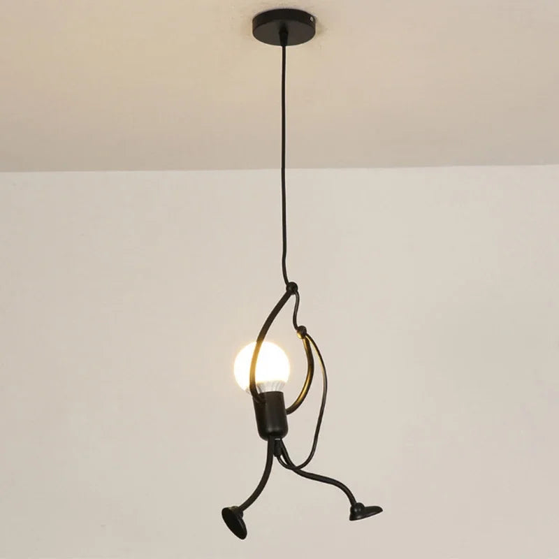 Pendant Light Humanoid Design Modern Metal Adjustable