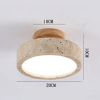 Ceiling Light Travertine Modern Warm White Glow