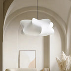 Silk Pendant Lamp Beige Wabi Sabi Japanese Style