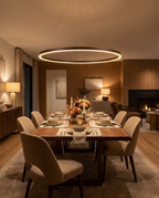 LED Chandelier Modern Ring Light Dimmable Aluminum