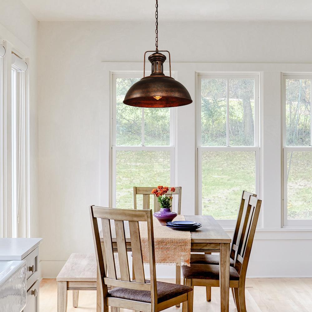 Industrial Dome Pendant Light for Kitchen Island