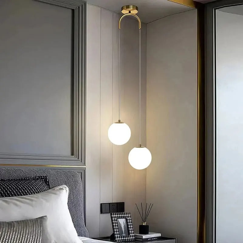 Pendant Light Glass LED Modern Nordic Design
