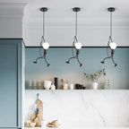 Pendant Light Humanoid Design Modern Metal Adjustable