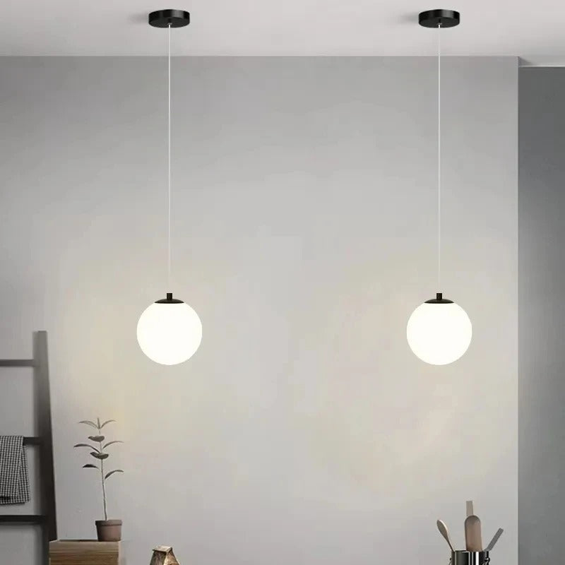 Pendant Light Glass LED Modern Nordic Design