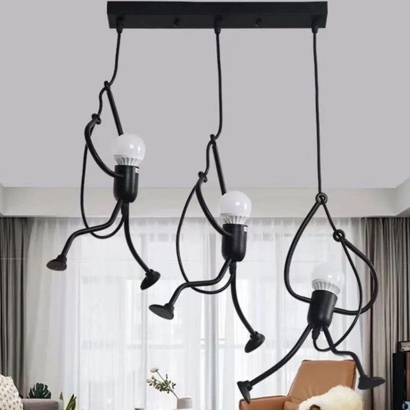 Pendant Light Humanoid Design Modern Metal Adjustable