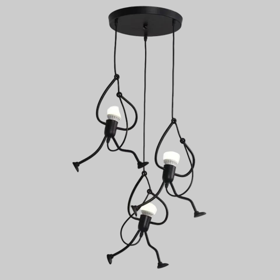 Pendant Light Humanoid Design Modern Metal Adjustable
