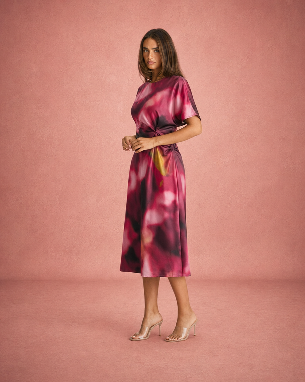 Printed Floral Flowing Maxi Dress