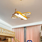 Airplane LED Pendant Light Kids Room Dimmable Remote