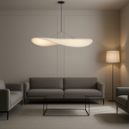 Silk Pendant Lamp Modern Japandi Boho Living Room Light