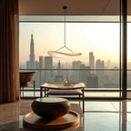 Silk Pendant Lamp Modern Japandi Boho Living Room Light