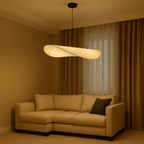 Silk Pendant Lamp Modern Japandi Boho Living Room Light