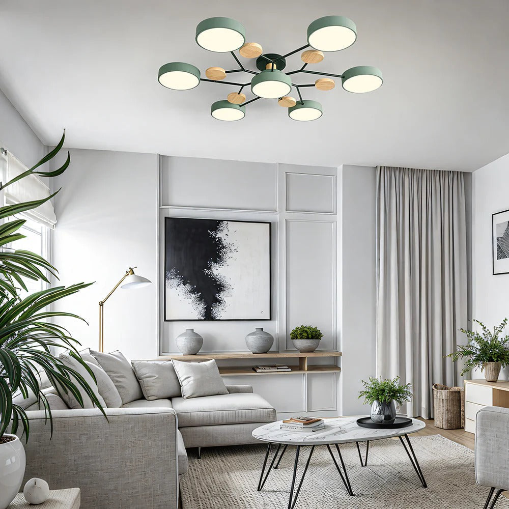 LED Ceiling Light Round Multi-Point Dimmable
