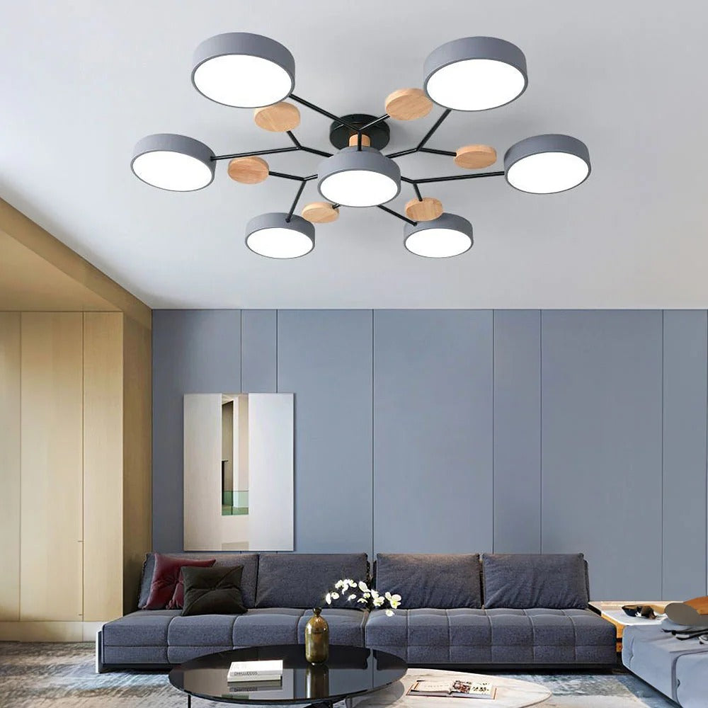 LED Ceiling Light Round Multi-Point Dimmable