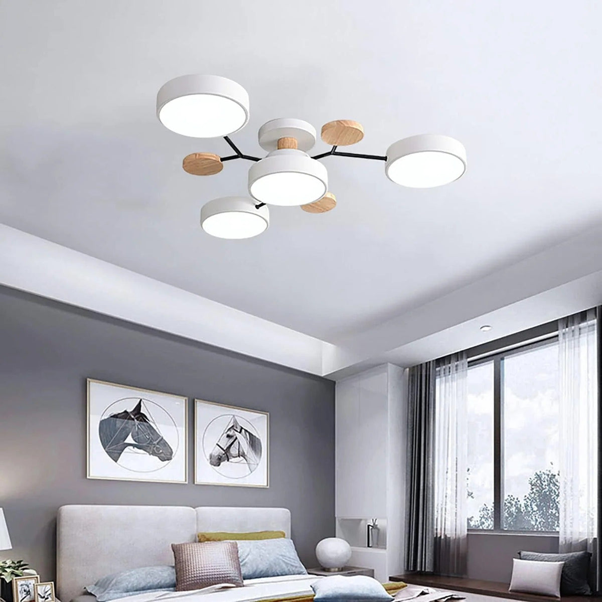LED Ceiling Light Round Multi-Point Dimmable