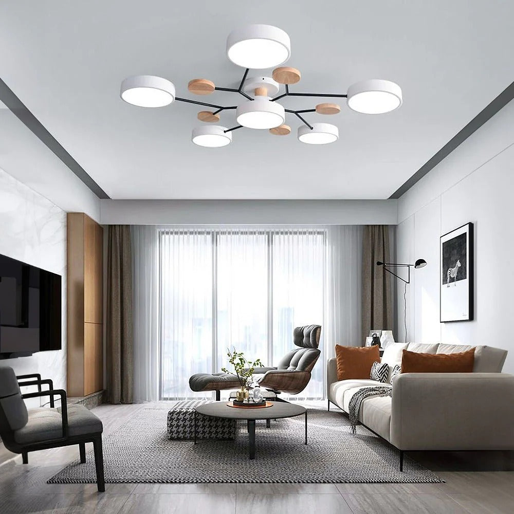 LED Ceiling Light Round Multi-Point Dimmable