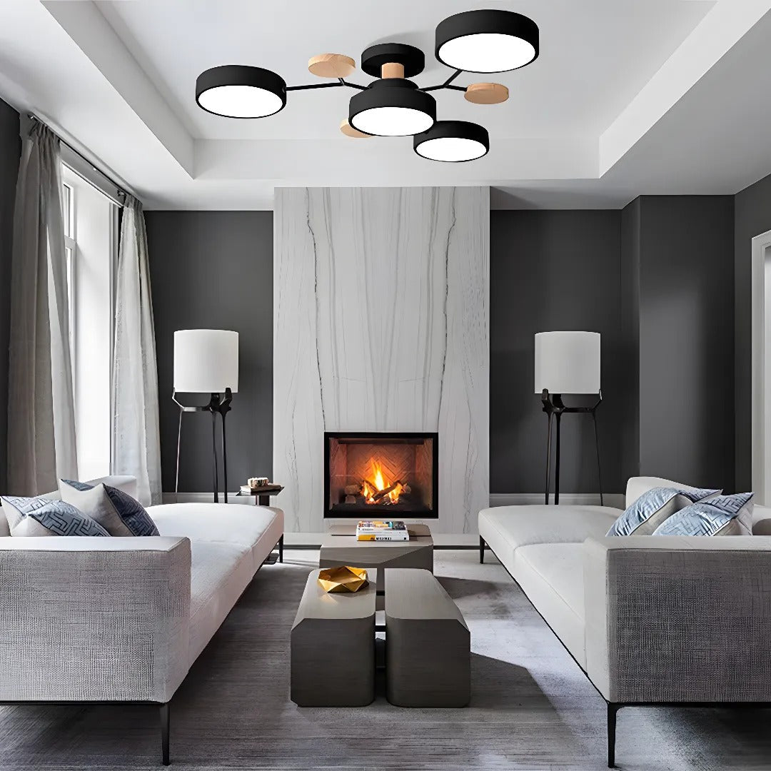 LED Ceiling Light Round Multi-Point Dimmable