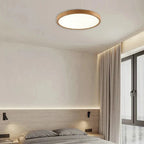 LED Ceiling Light Dimmable 3 Modes Wood Finish