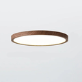 LED Ceiling Light Dimmable 3 Modes Wood Finish