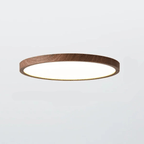 LED Ceiling Light Dimmable 3 Modes Wood Finish